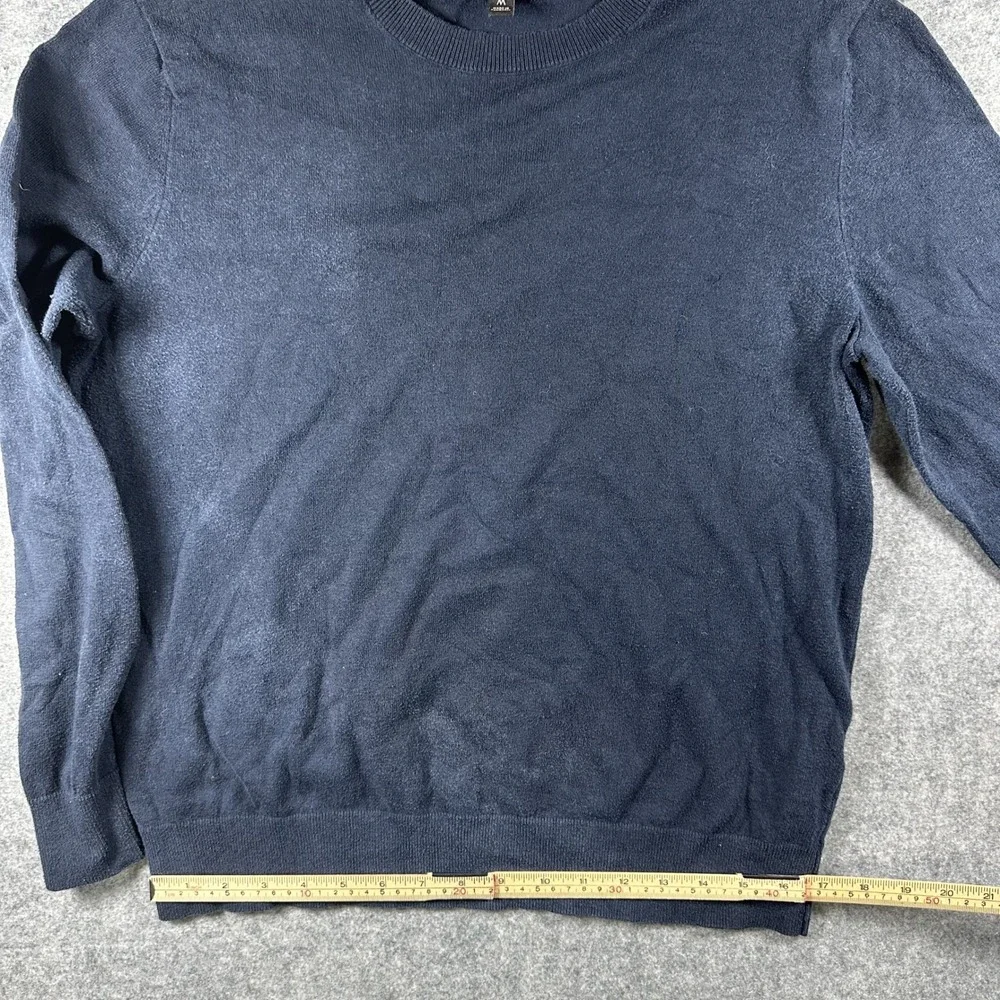 Banana Republic‎ Eco Sweater Medium Navy Blue Crew Neck Cotton Blend